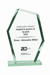 GSW 018 | Trofeu din Sticlă Personalizabil - TrophyShop